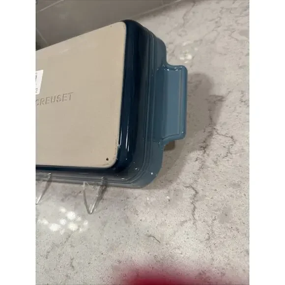 Le Creuset Rectangular Casserole Baking Dish 25cm Marine Blue Second Choix NEW